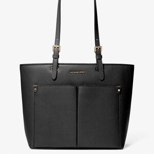 NEW/NEVER USED!!! Michael Kors Black Quilted Leather Tote with Gold Hardware